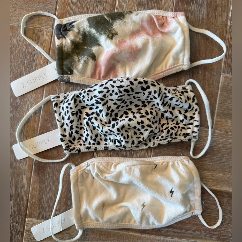 Z Supply Multicolor Face Masks Trio